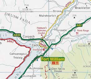 Fort William map
