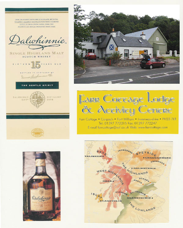 Dalwhinnie Distillery and Farr Cottage Lodge