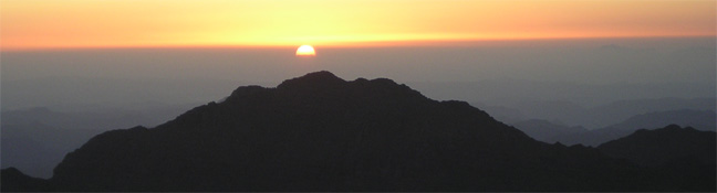 Sunrise From the Top of Mount Sinai