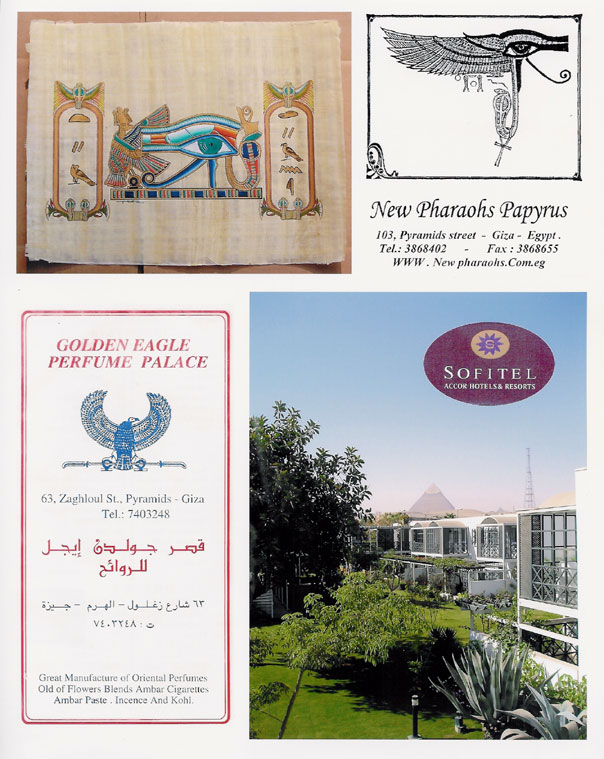 Hotel, Papyrus and Perfume Shops