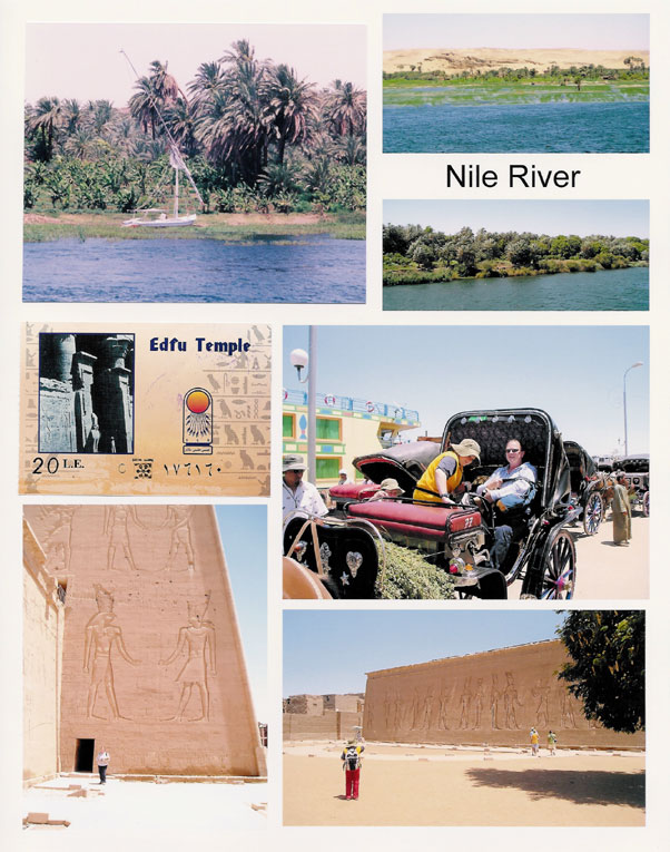 Nile River and Edfu Temple