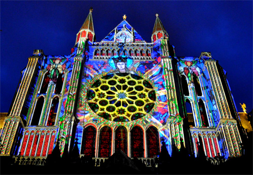 Chartres Cathedral during the Illuminations