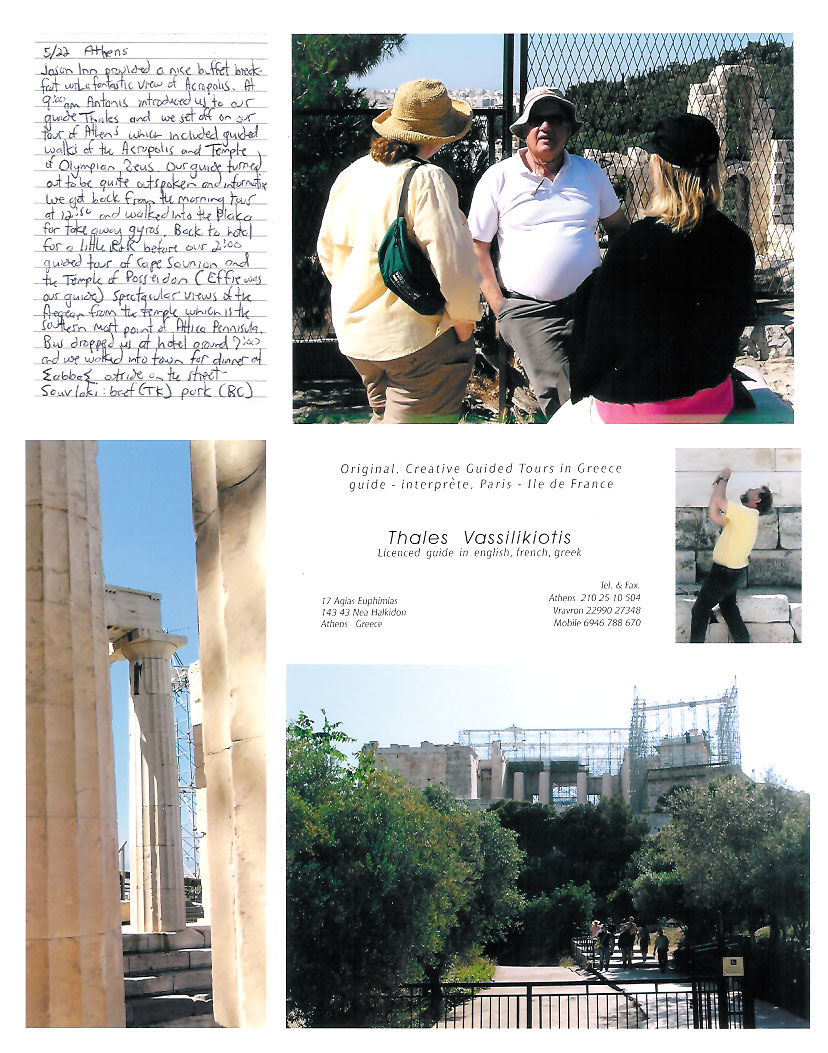 Thales Vassilikiotis and the Acropolis, Greece