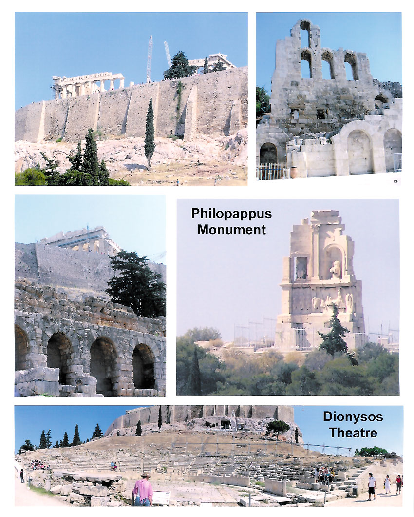 Acropolis & Philopappus Monuments, Athens, Greece