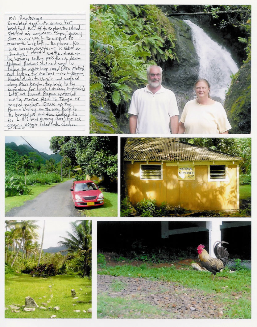 Papua Falls, National Archives and Marae Asai Te Tonga