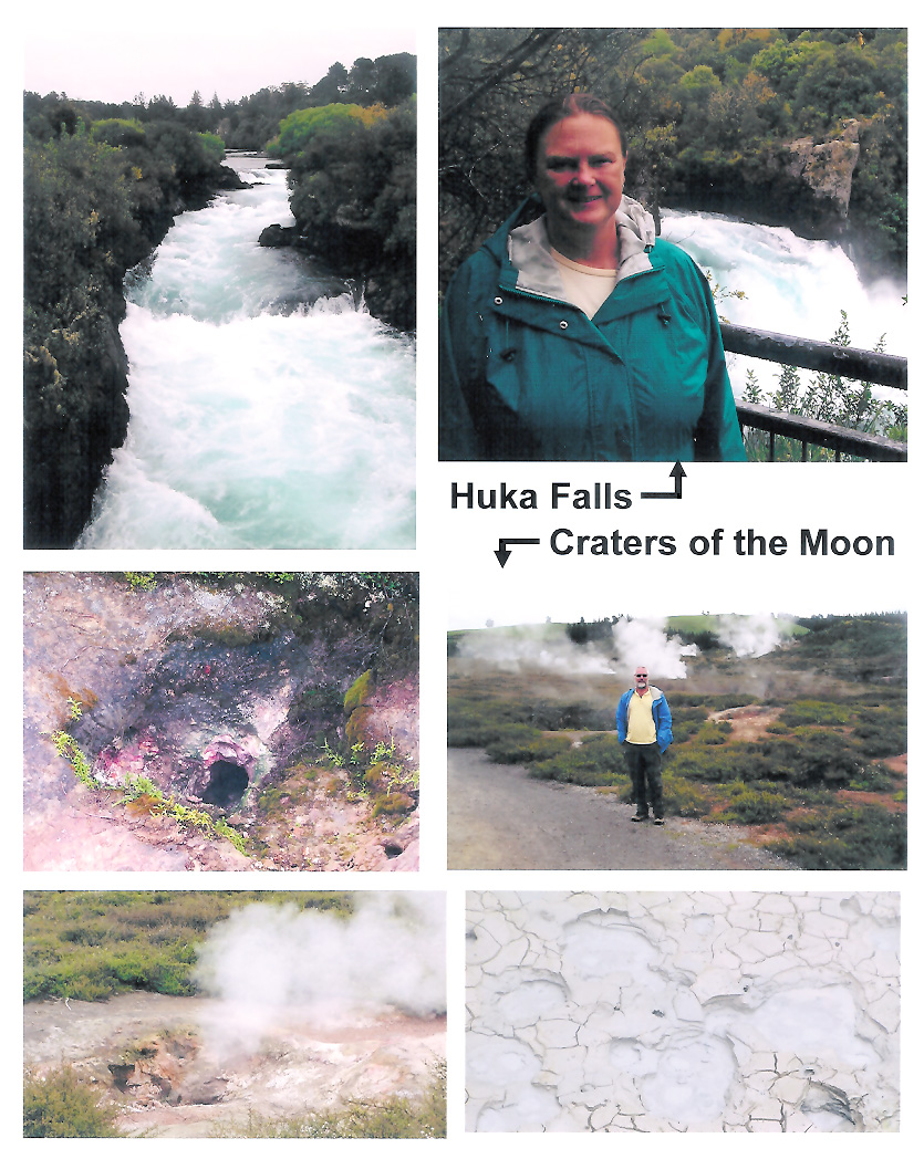 Huka Falls & Craters of the Moon, New Zealand