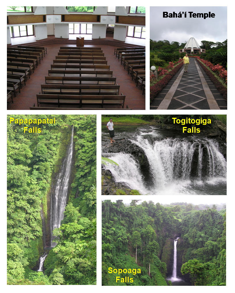 Bahá'í Temple and Waterfalls, Samoa