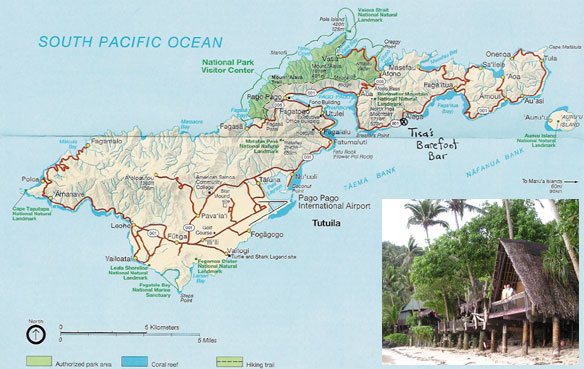 Samoa Islands map