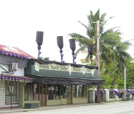 Friends Cafe was damaged 2 days later during riots