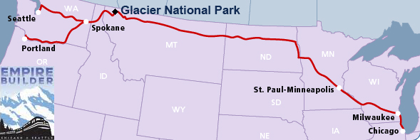 Amtrak's Empire Builder Route