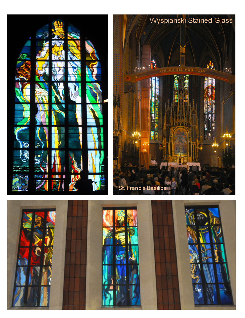 Wyspianski Stained Glass in Krakow